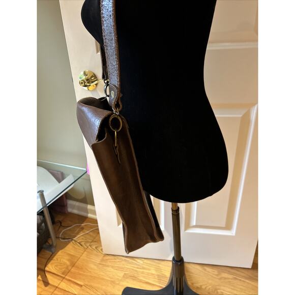 Balibetov Matera Bag Brown Leather Handcrafted Argentina strap Yurba Large - Picture 16 of 16